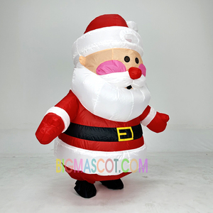 Costume de Père <span class=keywords><strong>Noël</strong></span> gonflable pour adultes et femmes - Ensemble complet sur le thème de <span class=keywords><strong>Noël</strong></span>, Mardi Gras/Carnaval, vacances - Product Image 3