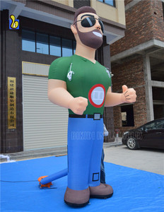 Ballon <span class=keywords><strong>gonflable</strong></span> de 3,66 mètres de haut représentant des hommes musclés, poupées hollandaises pour la publicité - Product Image 4