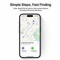 Apple AirTag, compatible Bluetooth et 4G, compatible iOS, dispositif anti-perte, traceur de positionnement mondial, prévention de la perte d'enfants et d'animaux domestiques