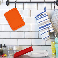 6 couvercles de remplacement en silicone de qualité alimentaire, écologiques, couleur personnalisée, pour bols en verre Anchor Hocking 7211-PC