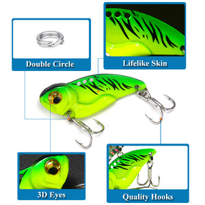 Señuelo de pesca Luya de metal con lentejuelas láser para agua dulce y salada, señuelo duro vibratorio de lanzamiento lejano para carpa, ideal para técnicas de pesca de fondo. - Product Image 4