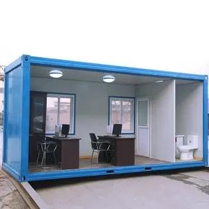 Giá rẻ di động <span class=keywords><strong>Modular</strong></span> prefab trang web 20ft container văn phòng bánh sandwich Bảng điều chỉnh đúc sẵn Tiny nhà 40ft có thể tháo rời container nhà - Product Image 1