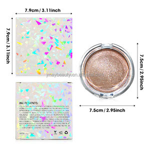 Özel Logo Krem Aydınlatıcı Makyaj Simli Yüz Vücut Aydınlatıcıları Elmas Işıltılı Islak Esnek Aydınlatıcı İki Renkli Makyaj - Product Image 4