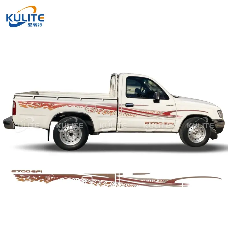 4x4 Pickup trang trí bên ngoài Decal không thấm nước Hilux Pickup 2002 xe bọc Sticker