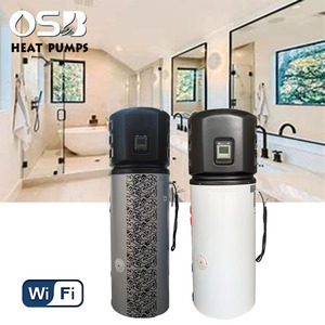 Pompe à chaleur électrique monobloc tout-en-un à source d'air <span class=keywords><strong>200L</strong></span> pour <span class=keywords><strong>chauffe</strong></span>-<span class=keywords><strong>eau</strong></span>, idéale pour hôtels, foyers et usage extérieur - Product Image 1