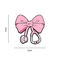 Pins Esmaltados con Temática Médica de Enfermera Rosa