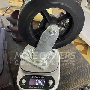 Hochleistungs-Lenk rollen Schwenkbare Lenk rollen aus Gusseisen Industrie gummi Schwarz Große Stahl-Metall rollen 4 5 6 <span class=keywords><strong>8</strong></span> Zoll - Product Image 4