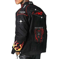 Haute qualité Vintage voiture course université veste hommes Polyester/coton manches longues coupe-vent hiver Streetwear OEM moto