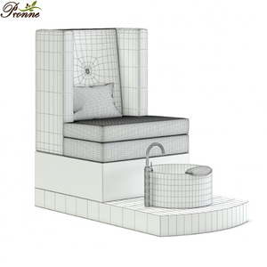 Silla de pedicura de terciopelo con ventilación, salón de belleza con modo aprobado canadiense - Product Image 2