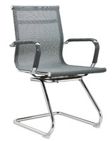 Chaise de bureau moderne avec dossier en maille et structure métallique, hauteur et accoudoirs réglables, pour bureau à domicile