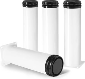 Metal Furniture <b>Legs</b> Stainless Steel Adjustable <b>Legs</b> White Metal <b>Legs</b> Round Cabinet <b>Legs</b> <b>for</b> Coffee Table Cabinet Desk <b>Sofa</b> - Product Image 1