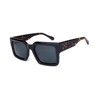 Lunettes de soleil rectangulaires personnalisées et tendance avec verres polarisés de qualité supérieure, lunettes de soleil personnalisables, lunettes de soleil de luxe