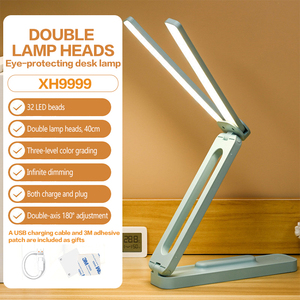 Howlighting xách tay có thể gập lại LED sạc bàn Đèn Dimmable cảm ứng bảng đèn cho nghiên cứu - Product Image 5