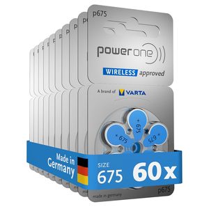 Baterías <span class=keywords><strong>para</strong></span> audífonos Powerone Baterías <span class=keywords><strong>para</strong></span> audífonos Power One Size 10 13 <span class=keywords><strong>312</strong></span> 675 Baterías <span class=keywords><strong>para</strong></span> audífonos de aire de zinc - Product Image 1