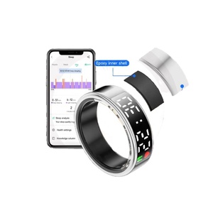 Bague connectée de suivi d'activité électronique avec écran, NFC, Wi-Fi, compatible Android/iOS, suivi de fréquence cardiaque et de sommeil, application, fonction de défilement <span class=keywords><strong>TikTok</strong></span> - Product Image 5