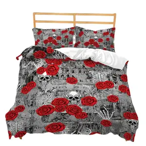 Roupas de cama em 3d, conjunto de cama com estampa de king size, colcha e capa