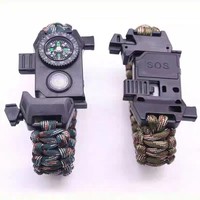 XIWANG Camping Randonnée Paracord Tissé En Plein Air Heavy Duty Paracord Couteau Bracelet De Survie