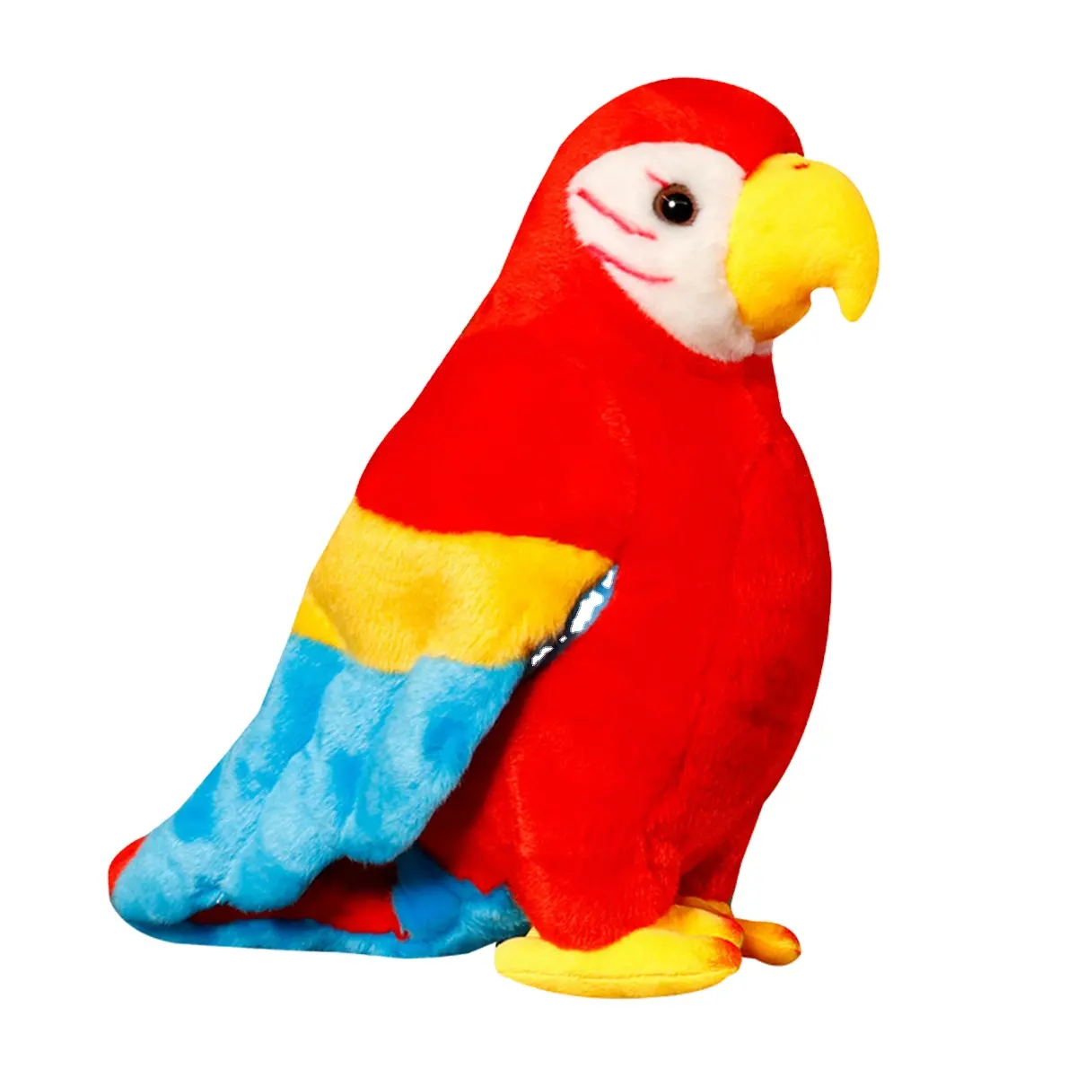रंगीन पक्षी सिमुलेशन रंगीन तोता भरवां गुड़िया नरम पशु गुड़िया बच्चों के जन्मदिन समारोह उपहार के लिए बेबी खिलौने