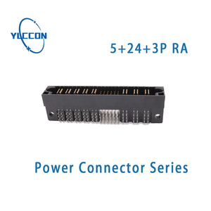 Cao đánh giá hiện tại cung cấp điện 5p + 24S + 3P nam góc bên phải Dip điện tiêu đề cung cấp kết nối - Product Image 3