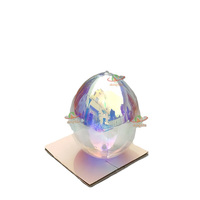 Grande décoration réfléchissante menée de ballon de miroir coloré gonflable exquis commercial