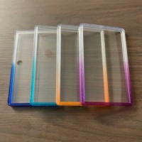 Pelindung Slab Kartu PSA, Pelat Belakang Akrilik Transparan, Bingkai Bumper TPU Gradasi untuk Nampan Penyimpanan Slab Kartu, 41 Warna
