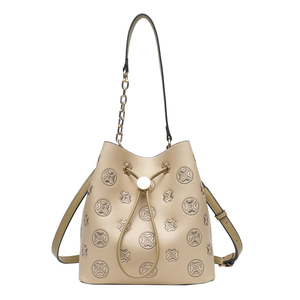 Sac à bandoulière de luxe en PU pour femme, brodé, style seau, vente en gros, OEM/ODM, haute qualité, collection 2026 - Product Image 1