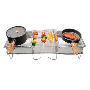 Griglia <span class=keywords><strong>BBQ</strong></span> Pieghevole in Acciaio Inox Leggera e Facile da Installare con Telecomando per Giardino Esterno Portatile a Carbone - Product Image 6