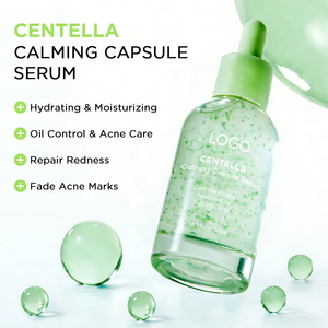 Kozmetik Çözümler Yüz Serumu Üretimi Kızarıklık Giderici Centella Yüz Sakinleştirici Kapsül Serumu Akneye Meyilli Ciltler İçin - Product Image 1