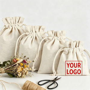 Bolsa de lona de lino ecológica reutilizable con diseño de logotipo personalizado, bolsillo con solapa, protector de tela portátil para bolsos y ropa - Product Image 2