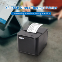 Imprimante de reçus Xprinter XP-T58H de haute qualité, 58 mm, tête d'impression à gros engrenage, imprimante thermique 58 mm pour les petites entreprises