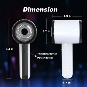 Caliente Original totalmente impermeable pene masaje empuje masturbación masculina 6 modos de empuje vibrador masturbación - Product Image 5