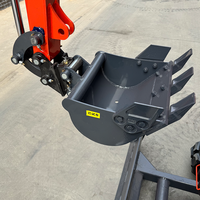 Mini-excavatrice VONTOP, faible consommation de carburant, mini-excavatrice de 1,8 tonne, couleur personnalisée, mini-excavatrice hydraulique à vendre
