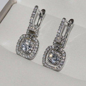Orecchini Pendenti Scintillanti per Donne, Eleganti Gioielli da Orecchio alla Moda - Product Image 2