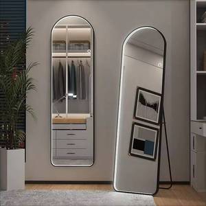 2025 Custom Full Body LED Decor Mirror Lights Trending <b>Arch</b> Design Stand-Attached Bedroom Living Room Furniture Wall-Mounted - Product Image 1
