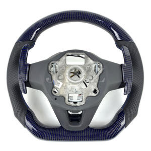 Volant en Fibre de Carbone Amélioré avec Palettes de Changement de Vitesse pour Volkswagen <span class=keywords><strong>Golf</strong></span> MK8 R GTI <span class=keywords><strong>GTD</strong></span> Tiguan 2019 2020 <span class=keywords><strong>2021</strong></span> 2022 2023 2024 - Product Image 5