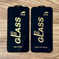 Pelindung Layar Kaca Tempered Alumina Tinggi Bingkai Hitam Full Cover untuk Samsung A55 A15 A54 S23 S24 Ultra