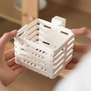 Hanging Telescopic Storage <b>Basket</b> Rectangle 1 Layer For Fridge Kitchen Sink Home Use With Draining Function - Product Image 2