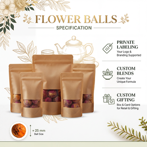 Thé en fleurs artisanal classique au jasmin et au <span class=keywords><strong>dragon</strong></span>, personnalisable en gros pour OEM - Product Image 5
