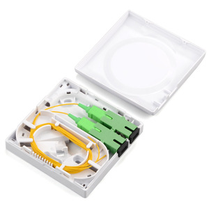 Caja de Distribución de Fibra Óptica Tipo 86 de 2 Núcleos para Escritorio, Roseta FTTH SC OTB, Caja de Empalme de Fibra Óptica de 2 Puertos - Product Image 1