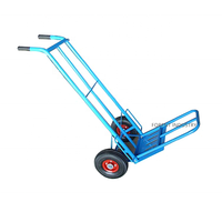 Chariot à main industriel en acier robuste HT1827 avec capacité de charge de 150 kg, conception à deux roues pour le shopping et l'OEM