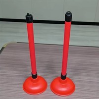 Déboucheur de toilettes mini format 11 cm avec ventouse en caoutchouc de qualité, style flexible pour salle de bain, directement de l'usine