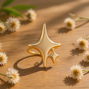 Anillo Ajustable de Acero Inoxidable YFB R500, Diseño Anudado de Verano, Venta al Por Mayor - Product Image 3