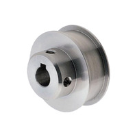 Polea tensora plana de aleación de aluminio y acero inoxidable con rodamiento de tensión trasera, fabricada en China
