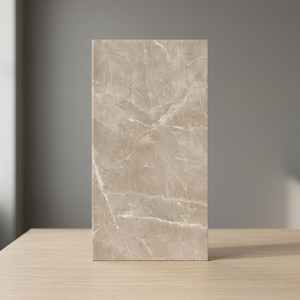 Azulejos de Porcelana Pulida de Alto Brillo Color Beige Urbano, 600x1200mm, Diseño Cerámico para Pisos y Paredes Interiores y Exteriores - Product Image 3