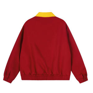 Chaqueta Bomber Piloto Varsity Personalizada para <span class=keywords><strong>Hombre</strong></span>, Alta Visibilidad, Doble Cremallera, Bordado, Satén, Deportiva, Táctica, Alta Visibilidad - Product Image 3