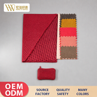 Tissu en maille respirant à motif quadrillé 3D 100 % polyester écologique pour empeignes et languettes de chaussures d'extérieur