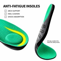 Semelles orthopédiques pour hommes et femmes, soutien de la voûte plantaire, talonnette profonde, absorption des chocs, coussinets pour soulager la fasciite plantaire