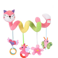Jouet en peluche en spirale en forme d'ours en matériau doux personnalisé par le fabricant pour poussette de bébé pour la fête des enfants Jouet en peluche animal