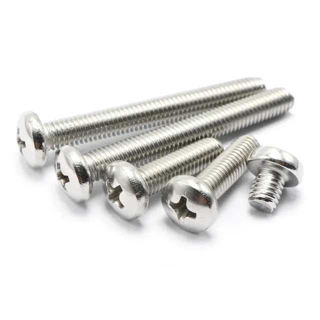 M4 M10 DIN7985 cross recessed pan head screw in A2-70