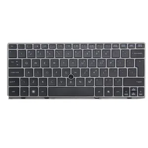 HK-HHT keyboard US untuk laptop HP EliteBook 2560p 2570p